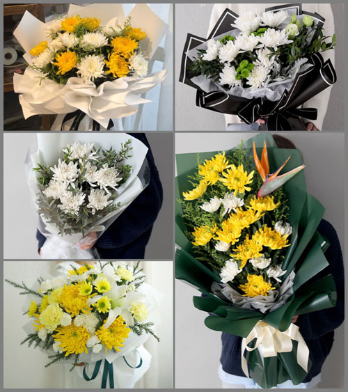 黑龙江黑河北安市二井镇白事花束代送